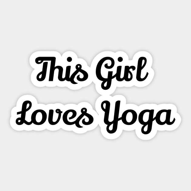 This Girl Loves Yoga Sticker by Jitesh Kundra